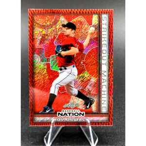 2025 Roy Oswalt 2/2 Strikeout Machine Red Shimmer Refractor Houston Astros HOF